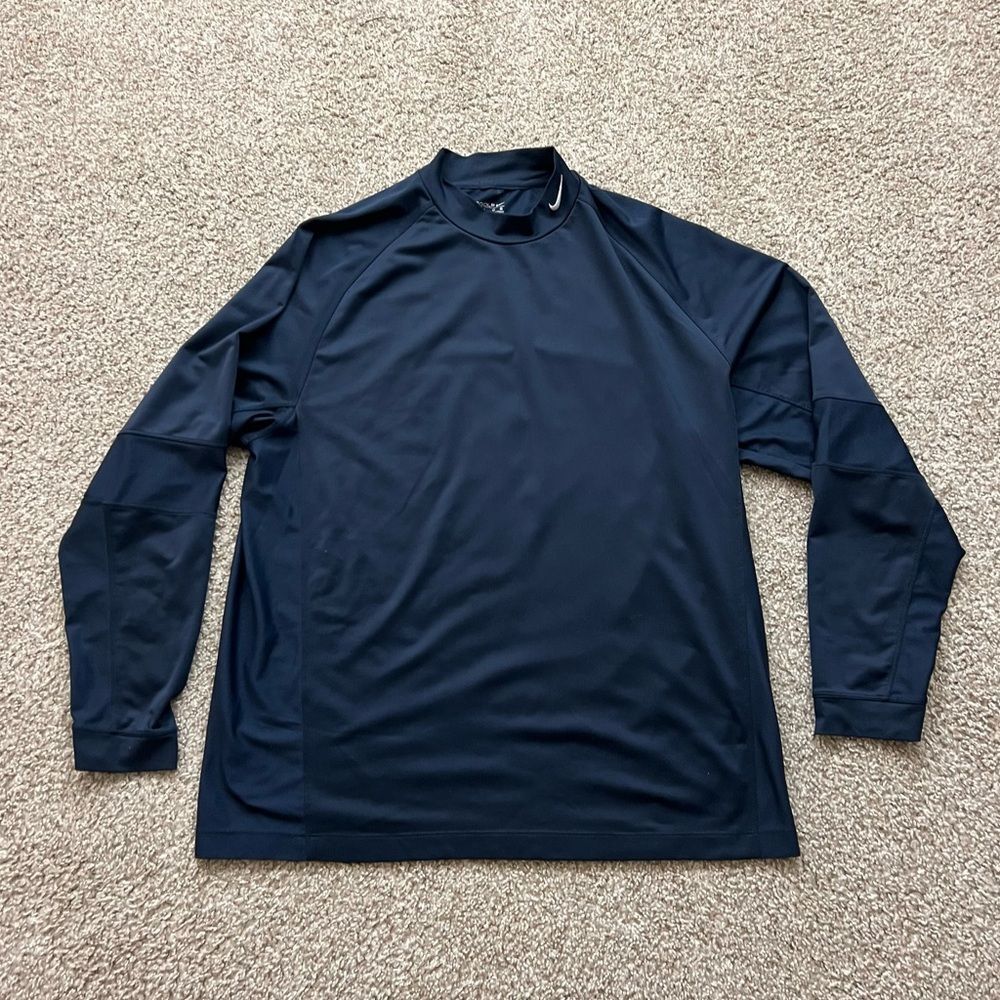 Retro Nike golf mock neck long sleeve men's L